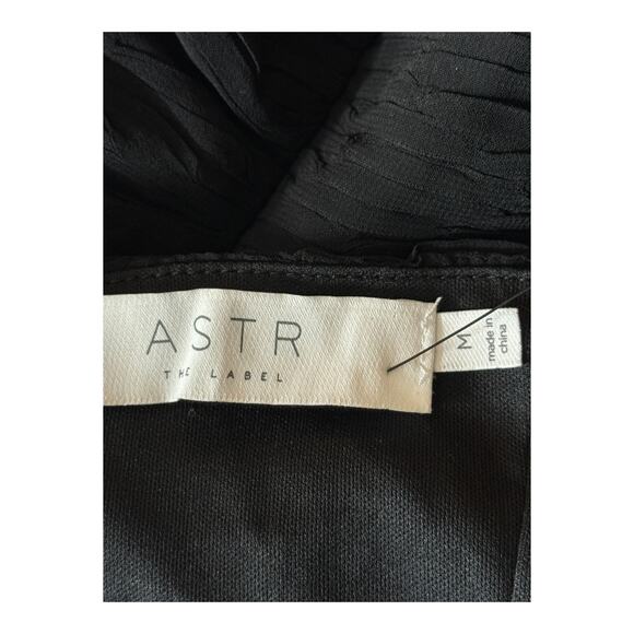 Astr the Label ruffle halter minidress dress black size Medium M - Picture 5 of 8